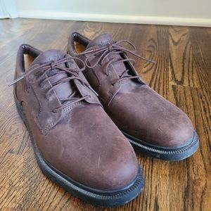 Timberland Brown Leather Oxford Lace Up Casual Dress Shoes 10M PLEASE READ